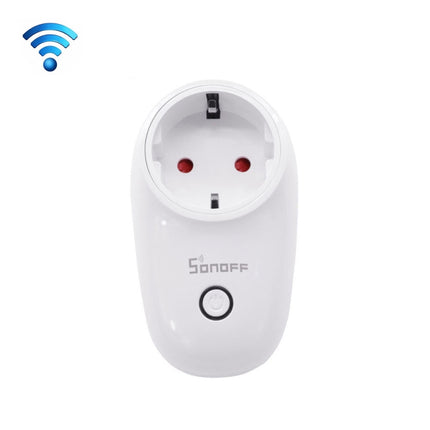 Sonoff S26 WiFi Smart Power Plug Socket Wireless Remote Control Timer Power Switch, Compatible with Alexa and Google Home, Support iOS and Android, EU Plug-garmade.com