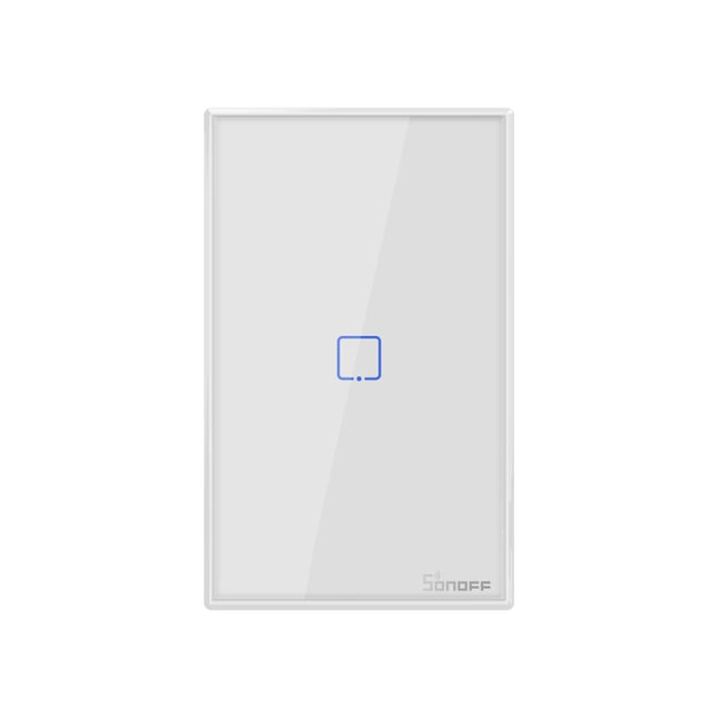 Sonoff T2 Touch 120mm Tempered Glass Panel Wall Switch Smart Home Light Touch Switch, Compatible with Alexa and Google Home, AC 100V-240V, US Plug-garmade.com