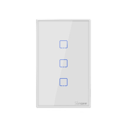 Sonoff T2 Touch 120mm Tempered Glass Panel Wall Switch Smart Home Light Touch Switch, Compatible with Alexa and Google Home, AC 100V-240V, US Plug-garmade.com