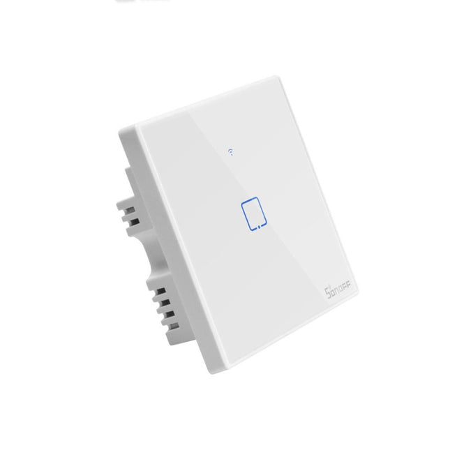 Sonoff T2 Touch 86mm Tempered Glass Panel Wall Switch Smart Home Light Touch Switch, Compatible with Alexa and Google Home, AC 100V-240V, UK Plug-garmade.com