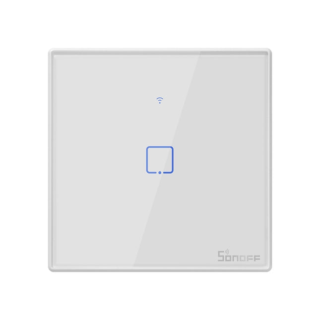 Sonoff T2 Touch 86mm Tempered Glass Panel Wall Switch Smart Home Light Touch Switch, Compatible with Alexa and Google Home, AC 100V-240V, EU Plug-garmade.com