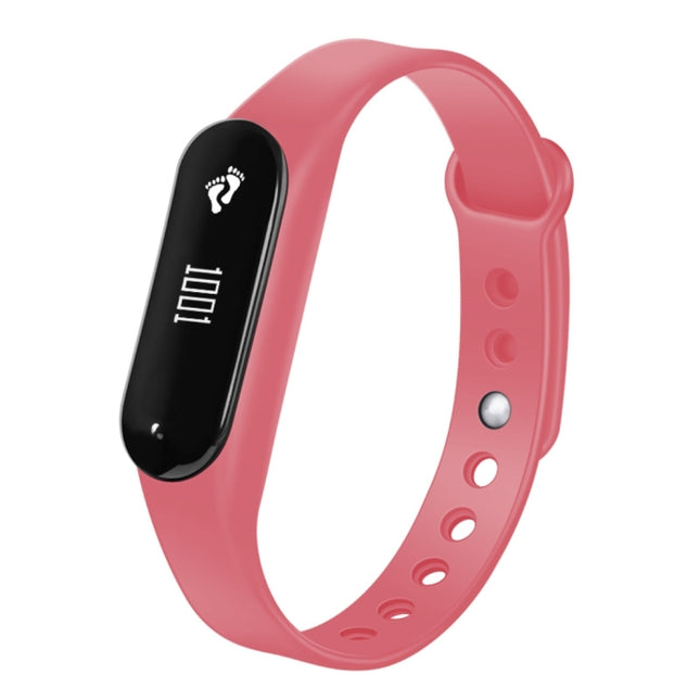 CHIGU C6 0.69 inch OLED Display Bluetooth Smart Bracelet, Support Heart Rate Monitor / Pedometer / Calls Remind / Sleep Monitor / Sedentary Reminder / Alarm / Anti-lost, Compatible with Android and iOS Phones (Pink)-garmade.com