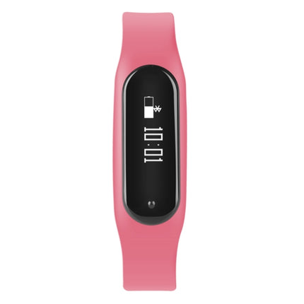 CHIGU C6 0.69 inch OLED Display Bluetooth Smart Bracelet, Support Heart Rate Monitor / Pedometer / Calls Remind / Sleep Monitor / Sedentary Reminder / Alarm / Anti-lost, Compatible with Android and iOS Phones (Pink)-garmade.com