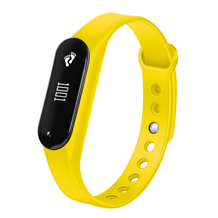 CHIGU C6 0.69 inch OLED Display Bluetooth Smart Bracelet, Support Heart Rate Monitor / Pedometer / Calls Remind / Sleep Monitor / Sedentary Reminder / Alarm / Anti-lost, Compatible with Android and iOS Phones (Yellow)-garmade.com