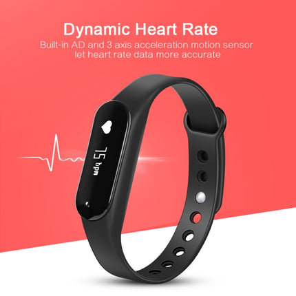 CHIGU C6 0.69 inch OLED Display Bluetooth Smart Bracelet, Support Heart Rate Monitor / Pedometer / Calls Remind / Sleep Monitor / Sedentary Reminder / Alarm / Anti-lost, Compatible with Android and iOS Phones (Pink)-garmade.com