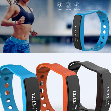 TLW05 0.86 inch OLED Display Bluetooth Smart Bracelet, IP66 Waterproof Support Pedometer / Calls Remind / Sleep Monitor / Sedentary Reminder / Alarm / Remote Capture, Compatible with Android and iOS Phones (Orange)-garmade.com