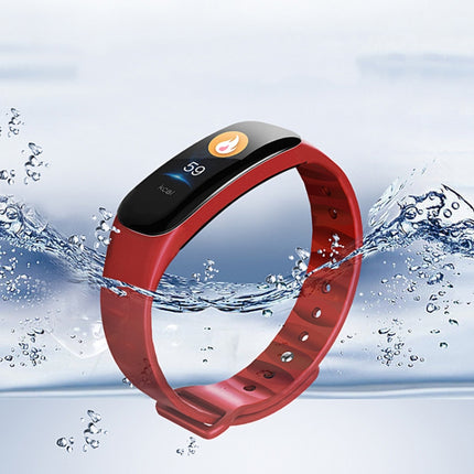 C1S 0.96 inches IPS Color Screen Smart Bracelet IP67 Waterproof, Support Call Reminder /Heart Rate Monitoring /Blood Pressure Monitoring /Sleep Monitoring /Sedentary Reminder / Remote Control (Blue)-garmade.com