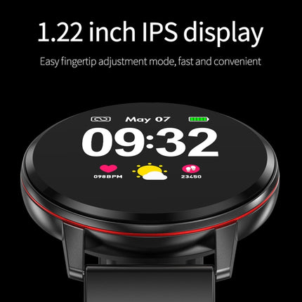 S01 1.22 inch IPS Display Color Screen Smart Bracelet IP67 Waterproof, Support Call Reminder/ Heart Rate Monitoring /Blood Pressure Monitoring/ Sleep Monitoring/Blood Oxygen Monitoring (Gold)-garmade.com