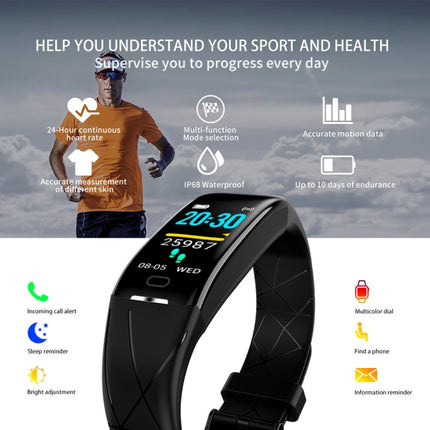 Z21 Plus 0.96 inch TFT LCD Color Screen Smart Bracelet IP68 Waterproof, Support Call Reminder/ Heart Rate Monitoring / Sleep Monitoring/ Multiple Sport Mode (Red)-garmade.com