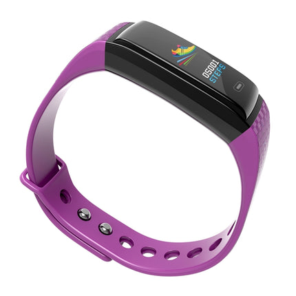 CK17S 0.96 inches IPS Screen Smart Bracelet IP67 Waterproof, Support Call Reminder / Heart Rate Monitoring / Blood Pressure Monitoring / Sleep Monitoring (Purple)-garmade.com