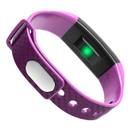 CK17S 0.96 inches IPS Screen Smart Bracelet IP67 Waterproof, Support Call Reminder / Heart Rate Monitoring / Blood Pressure Monitoring / Sleep Monitoring (Purple)-garmade.com