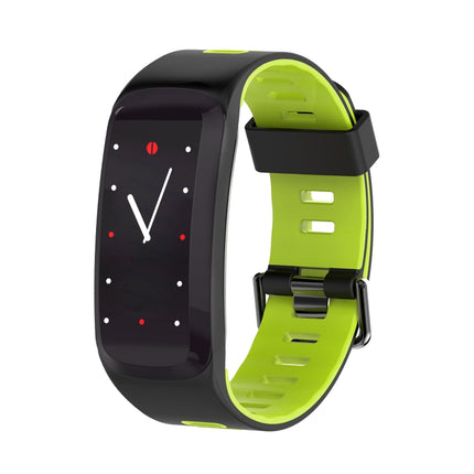 DTNO.1 F4 0.95 inches IPS Color Screen Smart Bracelet IP68 Waterproof, Support Call Reminder /Heart Rate Monitoring /Blood Pressure Monitoring /Sleep Monitoring / Blood Oxygen Monitoring (Green)-garmade.com