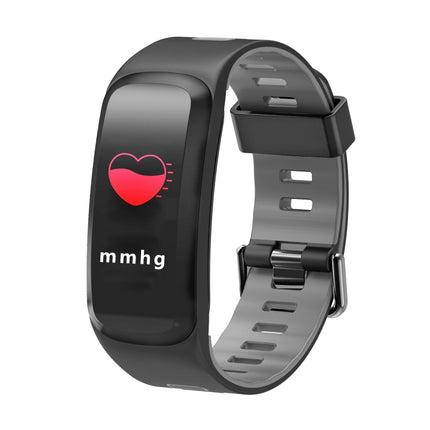 DTNO.1 F4 0.95 inches IPS Color Screen Smart Bracelet IP68 Waterproof, Support Call Reminder /Heart Rate Monitoring /Blood Pressure Monitoring /Sleep Monitoring / Blood Oxygen Monitoring (Grey)-garmade.com
