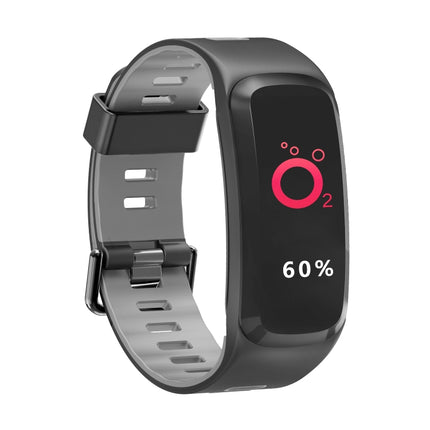DTNO.1 F4 0.95 inches IPS Color Screen Smart Bracelet IP68 Waterproof, Support Call Reminder /Heart Rate Monitoring /Blood Pressure Monitoring /Sleep Monitoring / Blood Oxygen Monitoring (Grey)-garmade.com