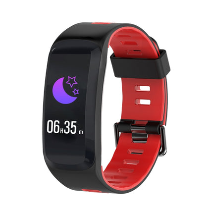 DTNO.1 F4 0.95 inches IPS Color Screen Smart Bracelet IP68 Waterproof, Support Call Reminder /Heart Rate Monitoring /Blood Pressure Monitoring /Sleep Monitoring / Blood Oxygen Monitoring (Red)-garmade.com