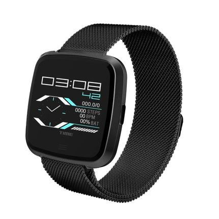 DTNO.1 G12 1.3 inches OLED Color Screen Smart Bracelet IP67 Waterproof, Steel Watchband, Support Call Reminder /Heart Rate Monitoring /Sedentary Reminder /Multi-sport Mode(Black)-garmade.com