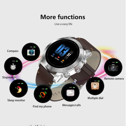 DTNO.1 S10 1.3 inches TFT Color Screen Smart Bracelet IP68 Waterproof, Steel Watchband, Support Call Reminder /Heart Rate Monitoring /Sleep Monitoring /Multi-sport Mode (Black)-garmade.com