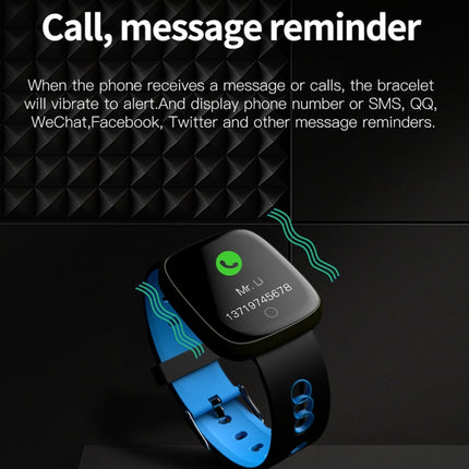 DK03 1.0 inches TFT Color Screen Smart Bracelet IP67 Waterproof, Support Call Reminder /Heart Rate Monitoring /Sleep Monitoring /Multi-sport Mode (Blue)-garmade.com