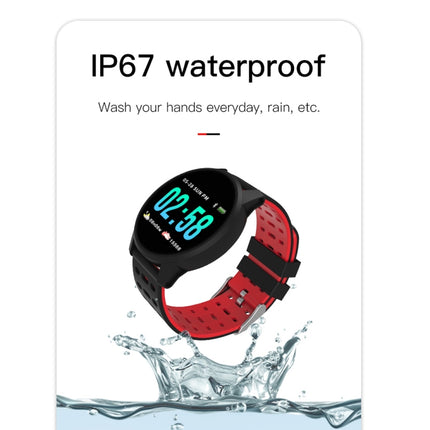 KY108 1.3 inches 240x240 Resolution Smart Bracelet IP67 Waterproof, Support Call Reminder /Heart Rate Monitoring /Sleep Monitoring /Blood Pressure Monitoring /Blood Oxygen Monitoring (Red)-garmade.com