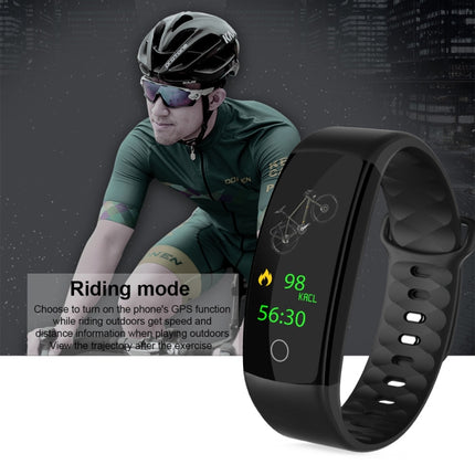 QS01 0.96 inches TFT Color Screen Smart Bracelet IP67 Waterproof, Support Call Reminder /Heart Rate Monitoring /Sleep Monitoring /Blood Pressure Monitoring /Sedentary Reminder (Blue)-garmade.com