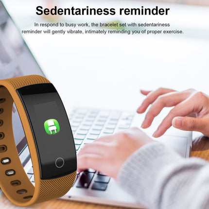 QS80 Plus 0.96 inches TFT Color Screen Smart Bracelet IP67 Waterproof, Support Call Reminder /Heart Rate Monitoring /Sleep Monitoring /Blood Pressure Monitoring /Sedentary Reminder (Blue)-garmade.com