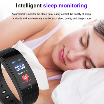 QS80 Plus 0.96 inches TFT Color Screen Smart Bracelet IP67 Waterproof, Support Call Reminder /Heart Rate Monitoring /Sleep Monitoring /Blood Pressure Monitoring /Sedentary Reminder (Blue)-garmade.com