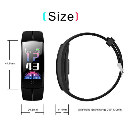 QS100 0.96 inches TFT Color Screen Smart Bracelet IP67 Waterproof, Support Call Reminder /Heart Rate Monitoring /Sleep Monitoring /Sedentary Reminder /Blood Pressure Monitoring (Coffee)-garmade.com