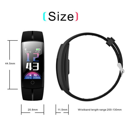 QS100 0.96 inches TFT Color Screen Smart Bracelet IP67 Waterproof, Support Call Reminder /Heart Rate Monitoring /Sleep Monitoring /Sedentary Reminder /Blood Pressure Monitoring (Red)-garmade.com