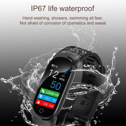 QW16 0.96 inches LCD Color Screen Smart Bracelet IP67 Waterproof, Support Call Reminder /Heart Rate Monitoring /Sleep Monitoring /Sedentary Reminder /Blood Pressure Monitoring (Black)-garmade.com