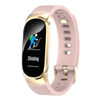 QW16 0.96 inches LCD Color Screen Smart Bracelet IP67 Waterproof, Support Call Reminder /Heart Rate Monitoring /Sleep Monitoring /Sedentary Reminder /Blood Pressure Monitoring (Pink)-garmade.com
