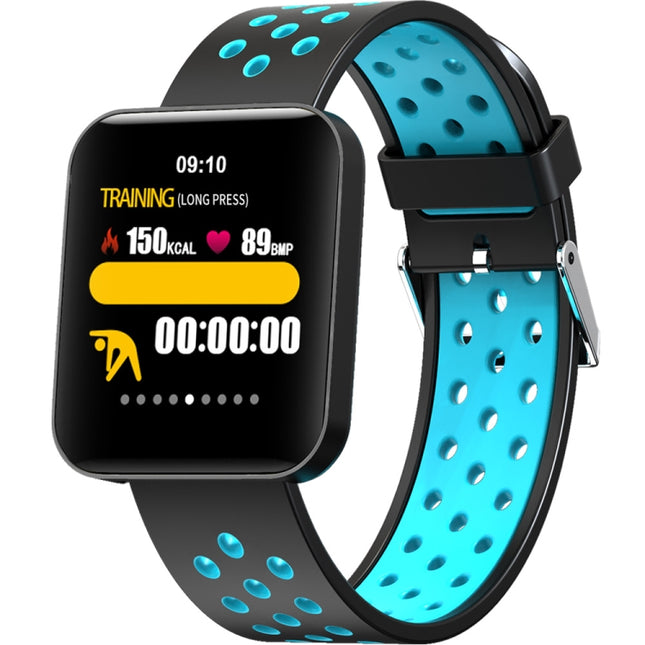 S88 1.54 inches TFT Color Screen Smart Bracelet IP67 Waterproof, Silicone Watchband, Support Call Reminder /Heart Rate Monitoring /Sleep Monitoring /Sedentary Reminder /Blood Pressure Monitoring(Blue)-garmade.com