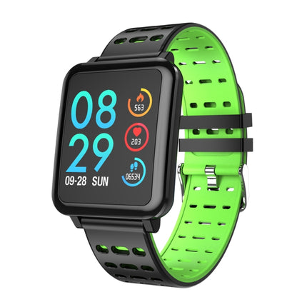 T2 1.3 inches TFT IPS Color Screen Smart Bracelet IP67 Waterproof, Support Call Reminder /Heart Rate Monitoring /Sleep Monitoring /Sedentary Reminder /Blood Pressure Monitoring /Blood Oxygen Monitoring (Green)-garmade.com