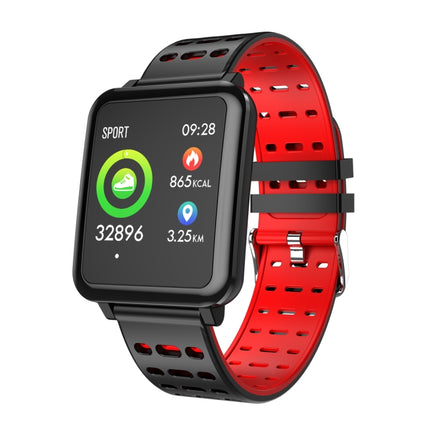 T2 1.3 inches TFT IPS Color Screen Smart Bracelet IP67 Waterproof, Support Call Reminder /Heart Rate Monitoring /Sleep Monitoring /Sedentary Reminder /Blood Pressure Monitoring /Blood Oxygen Monitoring (Red)-garmade.com