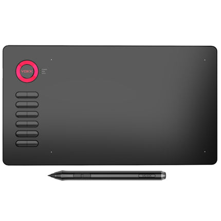 VEIKK A15 10x6 inch 5080 LPI Smart Touch Electronic Graphic Tablet, with Type-C Interface(Red)-garmade.com