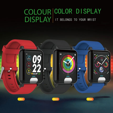 E04 1.3 inches IPS Color Screen Smart Watch IP67 Waterproof, TPU Watchband, Support Call Reminder / Heart Rate Monitoring / Blood Pressure Monitoring / Remote Care / Multiple Sport Modes (Blue)-garmade.com