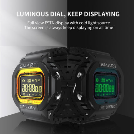EX16T 1.21 inches LCD Screen Smart Watch 50m Waterproof, Support Pedometer / Call Reminder / Motion Monitoring / Remote Camera(Orange)-garmade.com