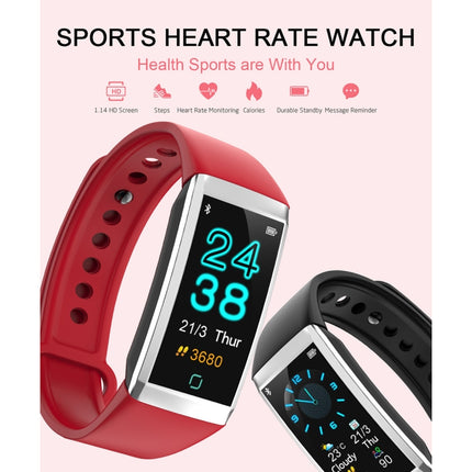 TD19 1.14 inches IPS Screen Smart Bracelet IP67 Waterproof, Support Call Reminder / Heart Rate Monitoring / Blood Pressure Monitoring / Sleep Monitoring / Remote Camera (Black)-garmade.com