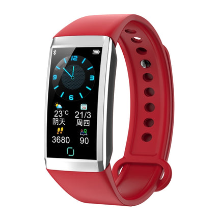 TD19 1.14 inches IPS Screen Smart Bracelet IP67 Waterproof, Support Call Reminder / Heart Rate Monitoring / Blood Pressure Monitoring / Sleep Monitoring / Remote Camera (Red)-garmade.com