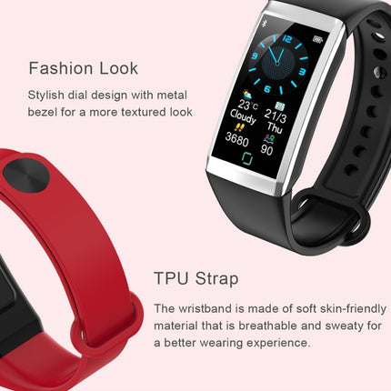 TD19 1.14 inches IPS Screen Smart Bracelet IP67 Waterproof, Support Call Reminder / Heart Rate Monitoring / Blood Pressure Monitoring / Sleep Monitoring / Remote Camera (Red)-garmade.com