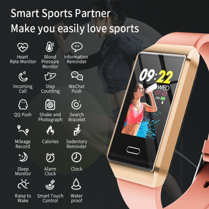 X9 1.14 inches TFT Screen Smart Bracelet IP67 Waterproof, Support Step Counting / Call Reminder / Heart Rate Monitoring / Blood Pressure Monitoring / Sleep Monitoring(Pink)-garmade.com