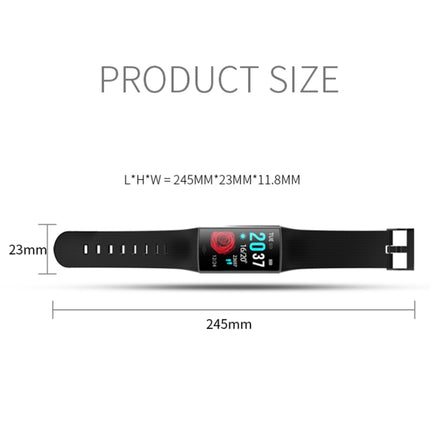 CY11 1.14 inches IPS Color Screen Smart Bracelet IP67 Waterproof, Support Step Counting / Call Reminder / Heart Rate Monitoring / Sleep Monitoring (Black)-garmade.com