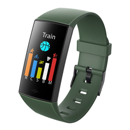 CY11 1.14 inches IPS Color Screen Smart Bracelet IP67 Waterproof, Support Step Counting / Call Reminder / Heart Rate Monitoring / Sleep Monitoring (Green)-garmade.com