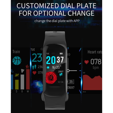 H29 1.14 inches IPS Color Screen Smart Bracelet IP67 Waterproof, Support Step Counting / Call Reminder / Heart Rate Monitoring / Sleep Monitoring (Black)-garmade.com