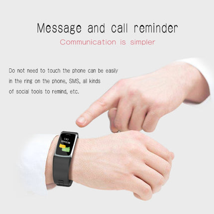 T8 0.96 inch TFT Color Screen Smart Bracelet IP68 Waterproof, Support 24h Heart Rate & Blood Pressure Monitoring / Sleep Monitoring / Multiple Sports Modes / Call Reminder(Gun Metal)-garmade.com