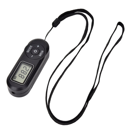 HRD-727 Portable LCD Display DSP FM Radio with Headset (Black)-garmade.com