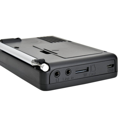 K-603 Portable FM / AM / SW Full Band Stereo Radio, Support BT & TF Card (Black)-garmade.com