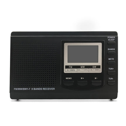 HRD-310 Portable FM AM SW Full Band Digital Demodulation Radio (Black)-garmade.com