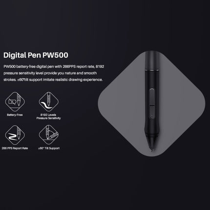 HUION Q620M 5080 LPI Wireless Art Drawing Tablet for Fun, with Battery-free Pen & Pen Holder-garmade.com