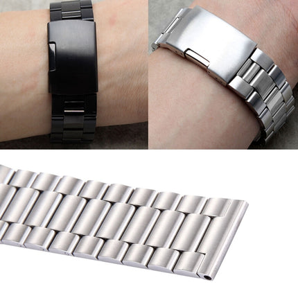 For Fitbit Blaze Smart Watch Butterfly Buckle 3 Beads Stainless Steel Watchband(Gold)-garmade.com