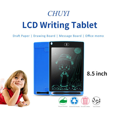 CHUYI Portable 8.5 inch LCD Writing Tablet Drawing Graffiti Electronic Handwriting Pad Message Graphics Board Draft Paper with Writing Pen, CE / FCC / RoHS Certificated(Green)-garmade.com